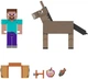 Набір іграшок Майнкрафт Стів та Осел Minecraft Steve and Donkey Mattel JCN54 - зображення 6
