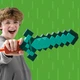 Алмазный Меч Нерф Майнкрафт Nerf Minecraft Diamond Sword Dart Blaster Hasbro G1437 - изображение 9