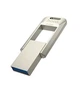 Флеш-накопичувач Hoco UD16 USB 3.0 64GB обертовий протиударний сріблястий - зображення 3