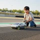 Радиоуправляемый пикап ProjectX Tesla Cybertruck 1:10 4WD с подсветкой и дрифт-шинами Серый – полноприводная модель для скоростных заездов - изображение 2