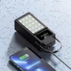 Повербанк 120000mAh 3хUSB з 4 кабелями та ліхтариком MAXCELL PJ0099 чорний пластик - зображення 3