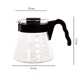 Сервер Ecocoffeetools S600 Black стеклянный графин 600 мл для приготовления кофе заварник для пуровера - изображение 7