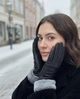 Рукавички жіночі натуральні шкіряні зимові 2XL (9) (23-25 см) Чорні з підкладкою із вовни утеплені (G-05) - зображення 2