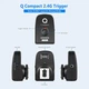 Компактний передавач одноконтактний Neewer 2.4G Wireless Q Чорний - зображення 2