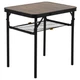 Стіл складаний Bo-Camp Garland 60x45 см, алюмінієвий каркас, до 25 кг, Black/Wood look (1404195) - изображение 1