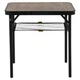 Стіл складаний Bo-Camp Garland 60x45 см, алюмінієвий каркас, до 25 кг, Black/Wood look (1404195) - изображение 2