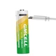 Аккумуляторные батарейки AA GMCELL Li-ion 3150 mWh (4 шт) USB Type C 1.5V Пальчиковые с зарядкой перезаряжаемые 1000+ циклов (BT08) - изображение 4