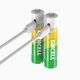 Аккумуляторные батарейки AAA GMCELL Li-ion 750 mWh (4 шт) USB Type C 1.5V мизинчиковые с зарядкой перезаряжаемые 1000+ циклов (BT07) - изображение 7