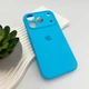 Чохол для смартфона Silicone Full Case AA Camera Protect for Apple iPhone 17 Pro Max 44,Light Blue (FullAAi17PM-44) - изображение 4