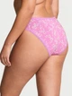 Жіночі трусики Victoria Secret (223918439619) Lace-Waist Bikini XL рожеві - зображення 2