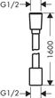 Шланг для душу HANSGROHE Designflex 1,6 м, Matt Black (28260670) - изображение 7