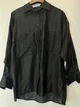 Женская блуза с вышивкой oversize из тенсела RICA MARE MKRM4280 - 46, Чорний - изображение 2