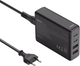 Zasilacz uniwersalny Hama GaN 65W PD/QC 2x USB-C 2x USB-A Black (201979) - obraz 3