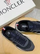 Мужские кожаные кроссовки Moncler Pacey синего цвета 39 р (25.5 см) - изображение 2