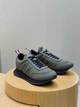 Мужские кожаные кроссовки Moncler Pacey цвета хаки 39 р (25.5 см) - изображение 1