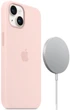 Чехол силиконовый противоударный Silicone Case with MagSafe Apple Iphone 14 Plus (6.7") Chalk Pink - изображение 1