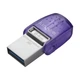 Накопичувач Kingston 64GB USB 3.2 Type-A Gen1 + Type-C DT microDuo 3C R200MB/s - зображення 6