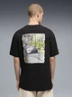 Футболка бавовняна довга чоловіча Puma Sportswear 63489101 S Black з принтом (4069162317452) - зображення 2