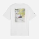 Футболка хлопковая длинная мужская Puma Sportswear 63489102 L White с принтом (4069162317360) - изображение 5