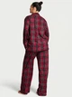 Фланелева піжама (сорочка + штани) Victoria's Secret Flannel Long Pajama Set ХL Regular Червоний (27138603) - изображение 2