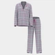 Фланелева піжама (сорочка + штани) Victoria's Secret Flannel Long Pajama Set М Regular Блакитний (27178700D) - изображение 3