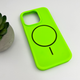 Захисний чохол-накладка Cosmic Silicone Case Magnetic для Apple iPhone 16 Pro Max Shiny Green (SilMag16PM-53) - зображення 3