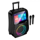 Акустика-караоке HOCO RGB outdoor karaoke BT дисплей з двома мікрофоном і дисплеєм 800p DS71 |BT5.0, USB/AUX/TF, 60W, 3h, EQ| Black - зображення 1
