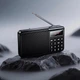 Портативний радіоприймач HOCO HI50 Portable radio AM/FM USB/TF/BT5.3 5W Black - изображение 7