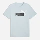 Футболка хлопковая длинная мужская Puma Essentials Graphics 68470848 M Fresh Water-Red (4069161712166) - изображение 4