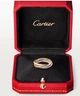 Каблучка Cartier ТРІНІТІ, СІМ РЯДІВ ,біле,рожеве,жовте золото 18 к - изображение 5