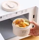 Термо ланч-бокс Kitchen Food на 3 яруса с термосумкой и приборами, 1540 мл, бежевый - изображение 7