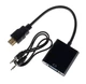 Кабель-переходник HDMI – VGA для передачи видео и аудио сигнала / Активное питание, 1080р / Черный - изображение 2