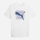 Футболка хлопковая длинная мужская Puma Graphics 69177502 M White с принтом (4069161673191) - изображение 4