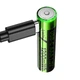 Аккумуляторная батарейка HOCO JA4 AAA 1.5V 320mAh с портом USB-C для зарядки 2шт/уп (24404) - изображение 4
