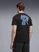 Футболка хлопковая длинная мужская Puma Graphics 69177601 XL Black с принтом (4069161650253) - изображение 2