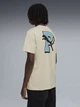 Футболка хлопковая длинная мужская Puma Graphics 69177687 M Alpine Snow с принтом (4069161692772) - изображение 2