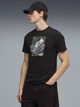 Футболка хлопковая длинная мужская Puma Graphics 69177701 S Black с принтом (4069161648151) - изображение 1