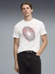 Футболка хлопковая длинная мужская Puma Graphics 69177802 S White с принтом (4069161677465) - изображение 1