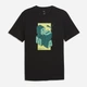 Футболка хлопковая длинная мужская Puma Graphics 69178201 XL Black с принтом (4069161658723) - изображение 4