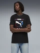 Футболка хлопковая длинная мужская Puma Graphics 69178601 S Black с принтом (4069161648977) - изображение 1