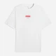 Футболка хлопковая длинная мужская Puma Essentials Graphics 69202302 M White с принтом (4069161676437) - изображение 4