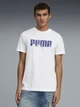 Футболка хлопковая длинная мужская Puma Essentials Graphics 69202602 2XL White (4069161671364) - изображение 1