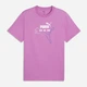 Футболка хлопковая длинная мужская Puma Essentials Graphics 69203174 L Mauve Pop с принтом (4069161709265) - изображение 4