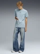 Футболка хлопковая длинная мужская Puma Essentials Foundation 69291247 XL Seafoam (4069161727863) - изображение 3