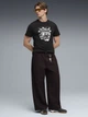 Футболка хлопковая длинная мужская Puma Graphics 69301001 XL Black с принтом (4069161652837) - изображение 3