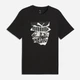 Футболка хлопковая длинная мужская Puma Graphics 69301001 XL Black с принтом (4069161652837) - изображение 4