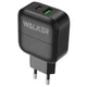 Сетевое зарядное устройство Walker WH-37, PD 3A / QC 3.0 18W, USB-C/USB-A, черный цвет - изображение 1