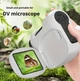 Цифровой микроскоп с LCD-дисплеем, увеличение до 1600×, портативный, аккумуляторный, белый - изображение 3
