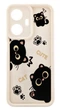 Чехол Shock Case Print для Realme C55 бампер силиконовый бежевый котики - изображение 1