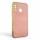 Чохол для Samsung Galaxy M32 4G (SM-M325F) глянцевий із захистом камери із золотою окантовкою пудровий - зображення 1